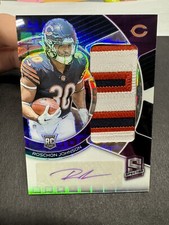 2023 Spectra Roschon Johnson Purple Rookie Patch Auto /30 RPA - 3 color patch