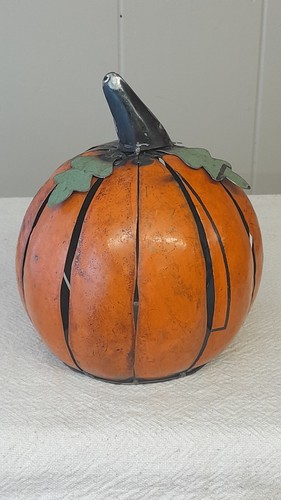 Arte en metal calabaza escultura hecha a mano calabaza caída - Imagen 3 de 5