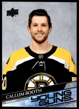 2020-21 Upper Deck Young Guns Callum Booth Rookie Boston Bruins #704 R36