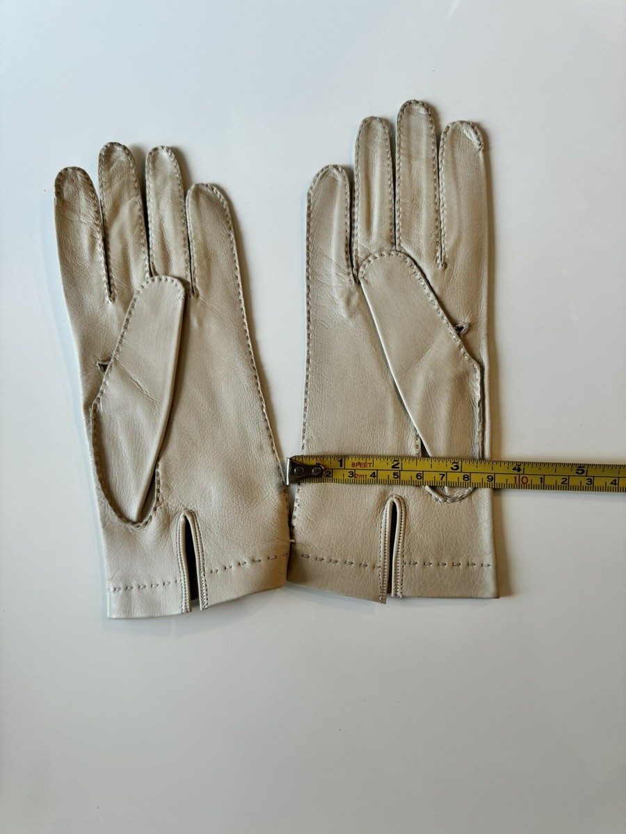 Woman's Made In Italy Unlined Leather Gloves Size | eBay
