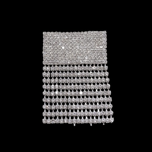 Broche De Pin Con Diamantes Brillantes De Rhinestones Plateado De Moda 3 Partes - Imagen 11 de 12