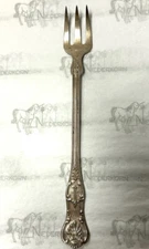 Dominick & Haff King Pattern Sterling Silver Cocktail or Seafood Fork   mono