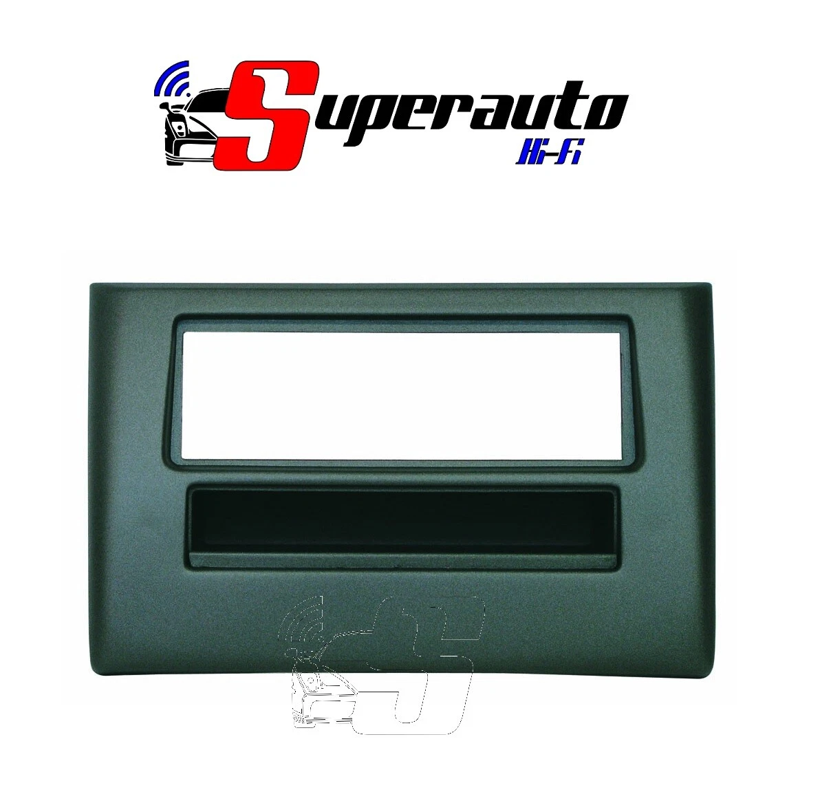 Phonocar Attacco Autoradio ISO 3/272 Mascherina Con Foro, Compatibile Con Fiat Stilo, Colore Nero