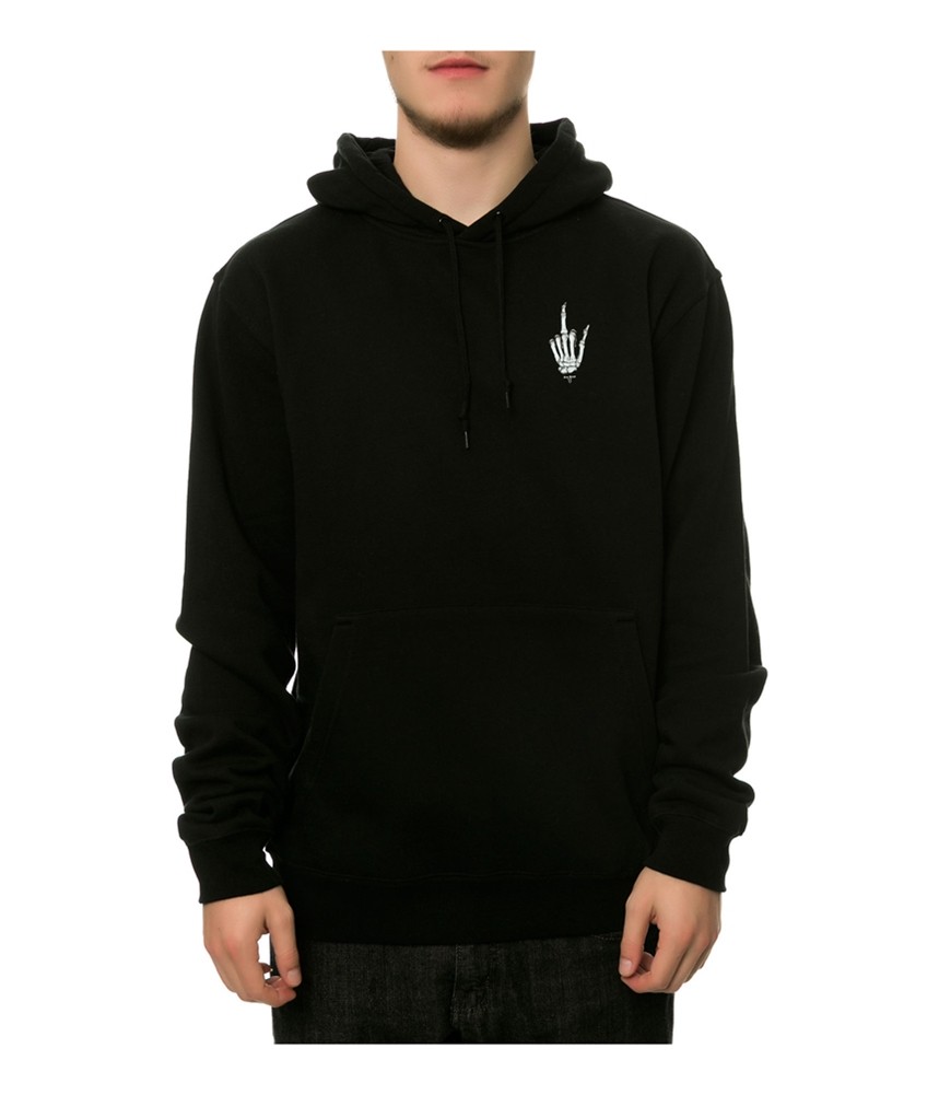 ROOK Mens The One Up Pullover Hoodie Sweatshirt, Black, Medium