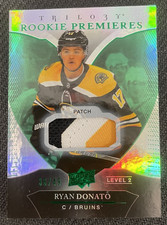 2018-19 UPPER DECK TRILOGY RYAN DONATO #106 ROOKIE PREMIERES PATCH #ed 36/49
