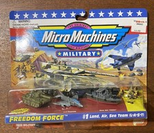 Micro Machines Military Freedom Force 1 land, Air, Sea Team