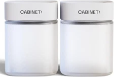 Cabinet: 2 Empty Large Bottles (White RX Caps)