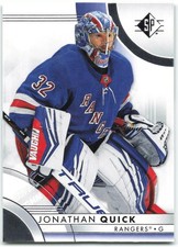 2023-24 SP Hockey #34 Jonathan Quick Auto New York Rangers