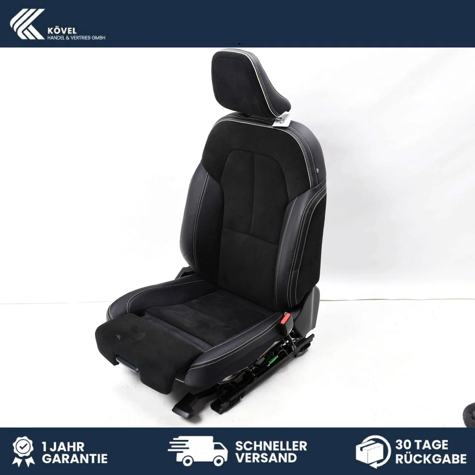 Original Sitz vorn rechts Beifahrersitz Volvo XC40 Schwarz Nubuk Leder 32338393 - Bild 4 von 4