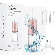 Electric Cordless Water Flosser Dental Oral Irrigator Travel Teeth Cleaner Pick~