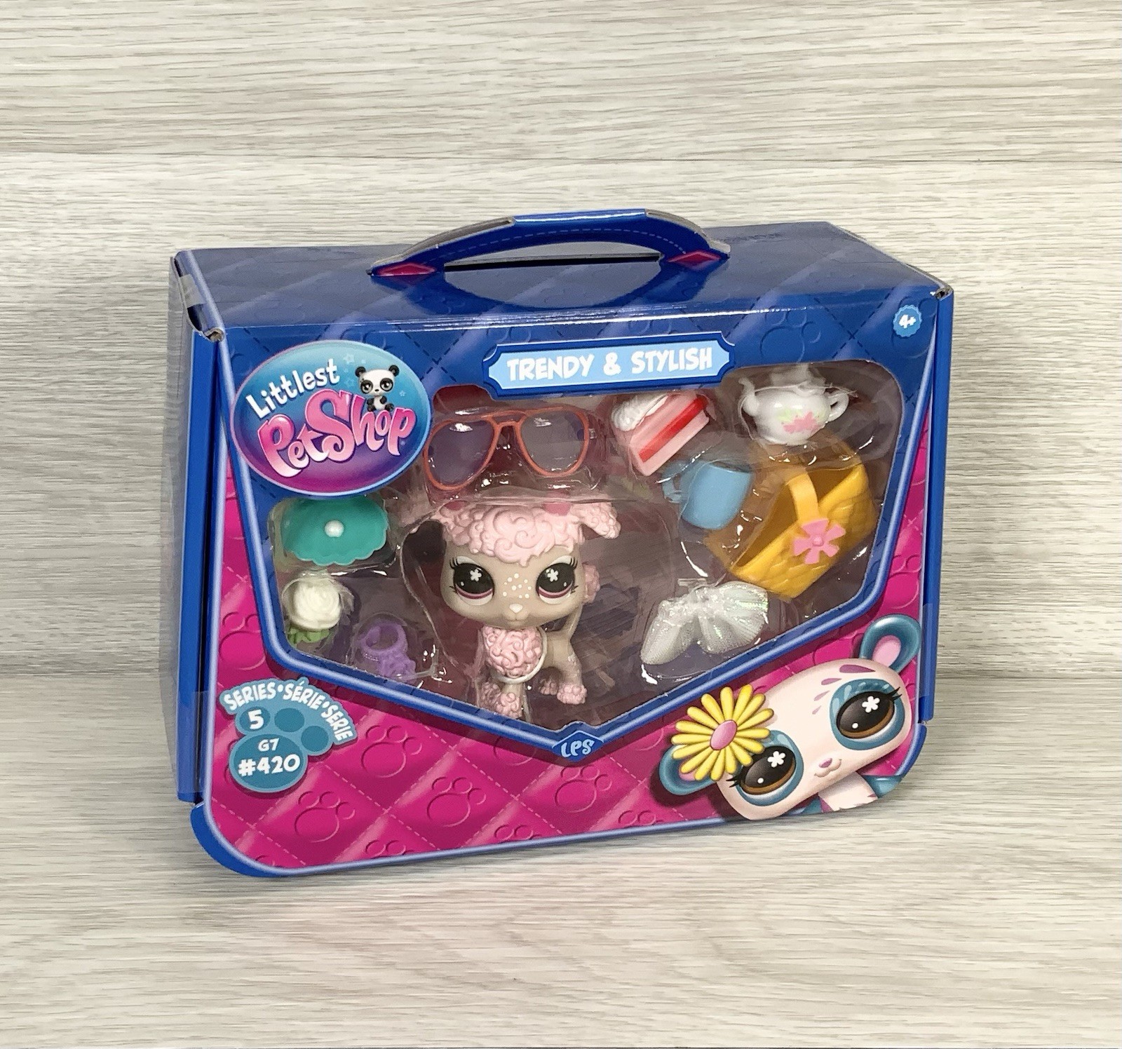 Littlest Pet Shop Series 5 Trendy & Stylish Poodle (#G7 - #420) LPS Pet