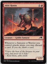 Akki Ronin #131 Common Kamigawa: Neon Dynasty Magic: The Gathering Warped