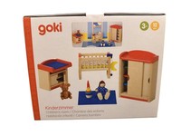 PuppenhausmöBel Kinderzimmer Spielzimmer PuppenmöBel Holz 12-Teilig | Goki | Neu