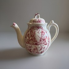 Antique Allertons Child  s Teapot, Punch  Judy C1880