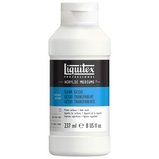 Professional Gesso Surface Prep Medium, 237ml 8.0 oz , Clear