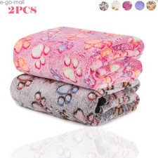 2 Pack Washable Small Pet Blanket Cushion Kennel Small Dog Cat Bed Soft Warm Mat
