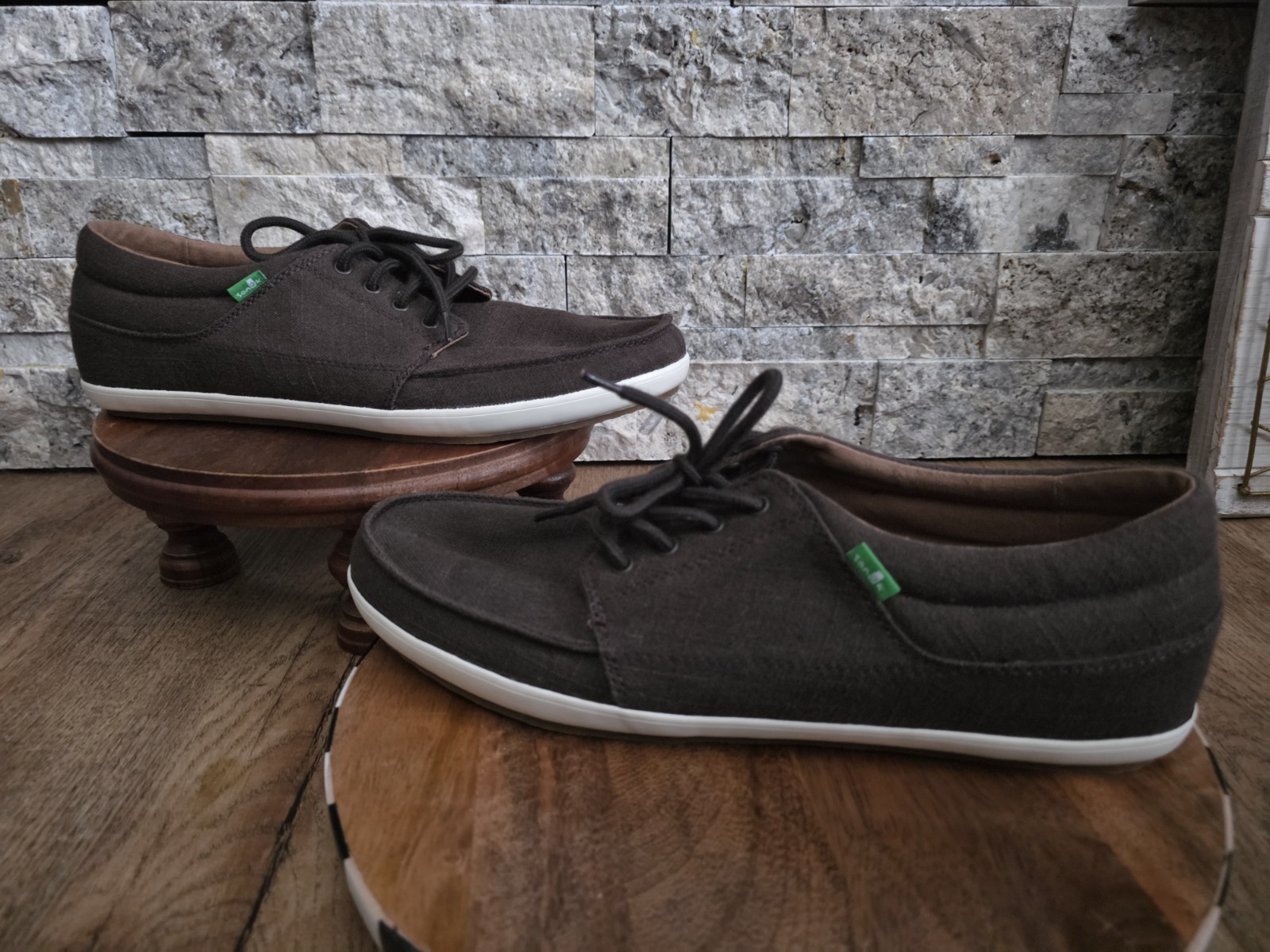 Mens Tko Canvas Sanuk Brown Shoes Size 13 New Without Box