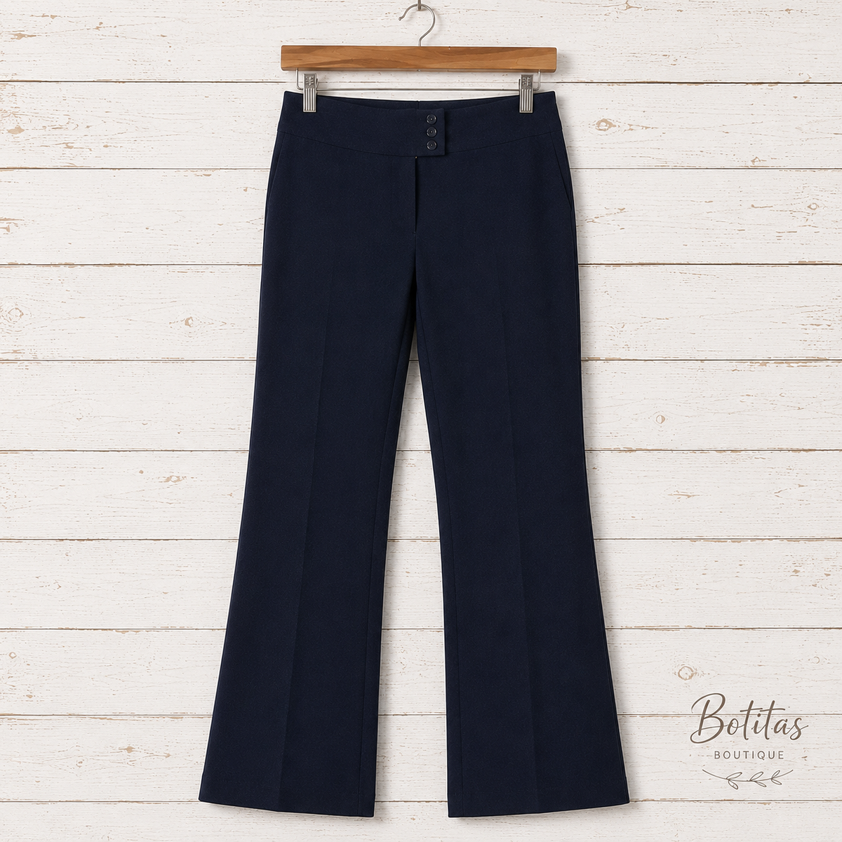 navy blue women's dress pants HDE Women's Soft Casual Work Yoga Dress Pants, Straight Leg, Pull On, 8 Pockets, Navy Blue, Size L Long