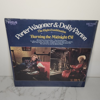 #ad Porter Wagoner amp; Dolly Parton – The Right Combination Burning the Midnight Oil L $5.99