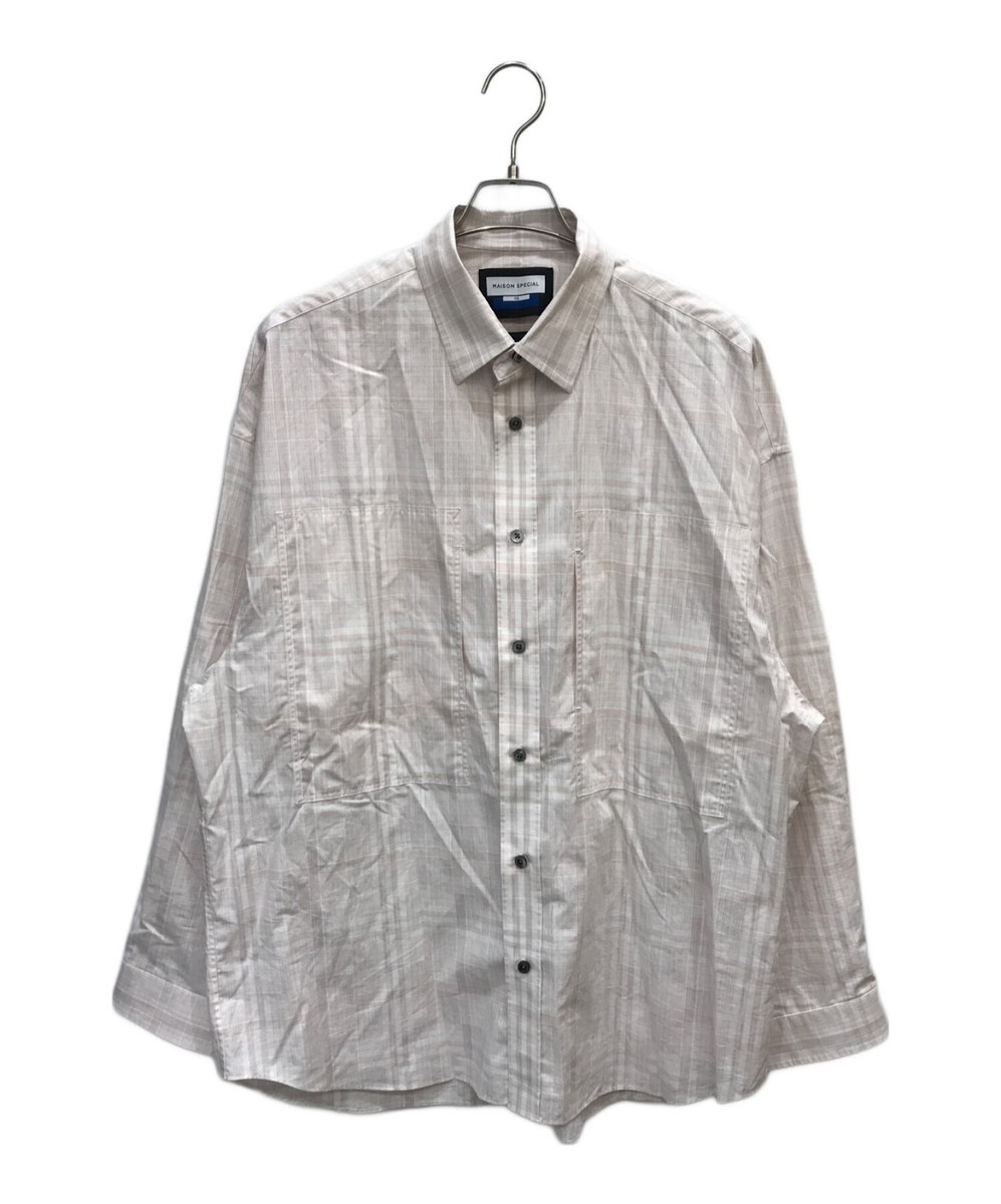MAISON SPECIAL Prime-Over Regular Collar Shirt | eBay