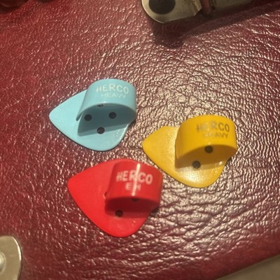 Herco Daumenplektren Gitarre Banjo x 3 sortiert 