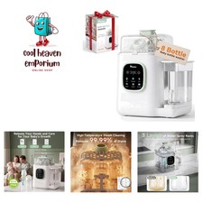 Effortless Baby Bottle Cleaning - 4-in-1 Washer for 8 Bottles, BPA-Free Design