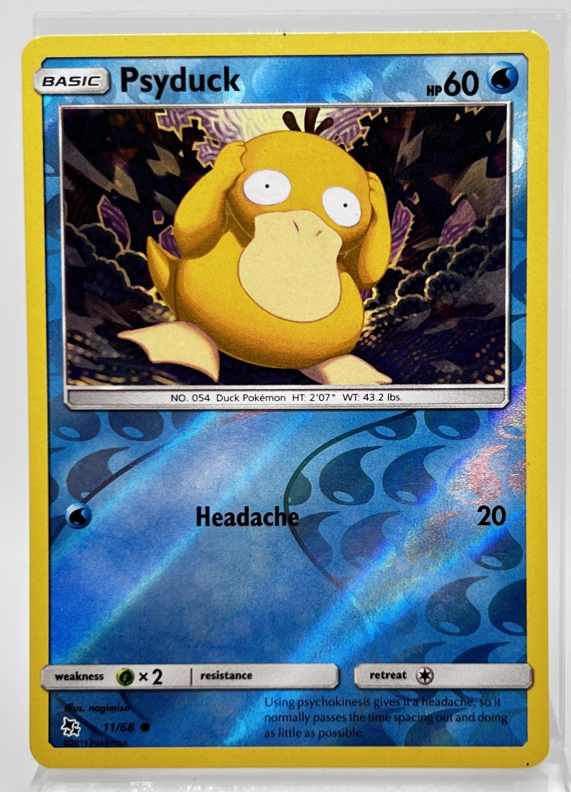 Psyduck 11/68 Reverse Holo Pokémon Card Hidden Fates 2019 LP