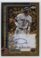 Jarren Duran Chrome 2025 Gold /99 Auto