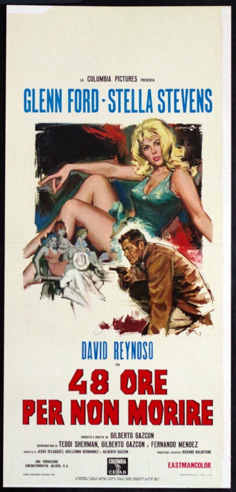 Locandina originale film 48 ore per non morire (1967) - Regia di Gilberto Gazcón