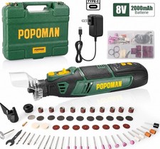 Cordless Rotary Tool Kit, 8V 2.0Ah Rechargeable Battery, 30000RPM 5-Speed Multi