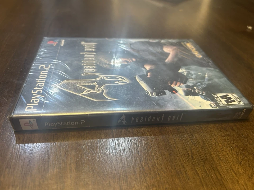 Resident Evil 4 (FIRST PRINT) PS2 Black Label New/ Sealed PlayStation 2 Y-Fold - Image 3 of 4
