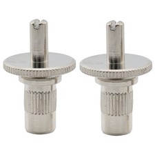 Musiclily Pro 2Pcs Nickel M4 Nashville Tune-o-matic Bridge Stud For LP SG Guitar