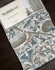 William Morris & Co LODDEN Shower Curtain Cotton 72” Cottage NEW!!! BEAUTIFUL!