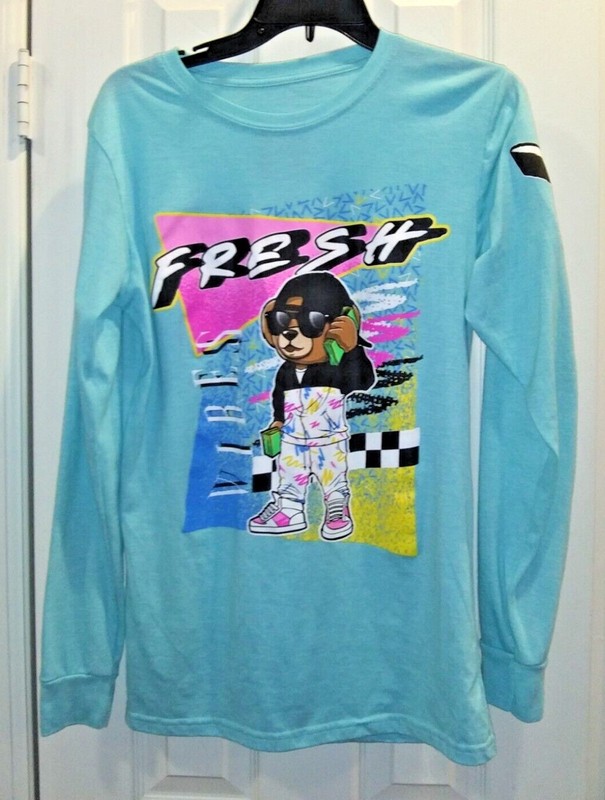 Men's  Bailey Apparel Fresh Vibes Bear OG Legend L/S T-Shirt Size: Small