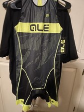 Ale Cycling Mens XXL Triathlon Suit Trisuit Skinsuit Cycling Rear Zip 2XL
