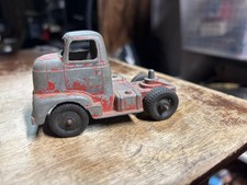 TootsieToy Diecast Tractor Trailer Truck 1950 s Bull Nosed Red