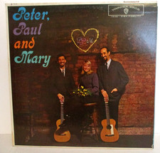 "PETER PAUL AND MARY"- Self-Titled -WARNER BROS W1449 VG+ / VG+- 1962 "PETER PAUL AND MARY"- Self-Titled -WARNER BROS W1449 VG+ / VG+- 1962