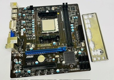 MSI A55M-P33 MS-7786 VER: 1.0 Sockel FM1 Mainboard, AMD A6-3670K & I/O Platte