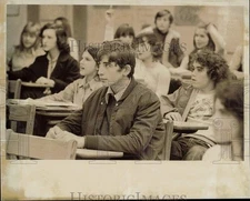 1975 Press Photo George Drosinis in class at Sedgeville Elementary School