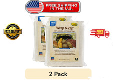 Pellon Wrap-N-Zap Quilting Batting, off-White 45" x 36" Precut Package 2 pack