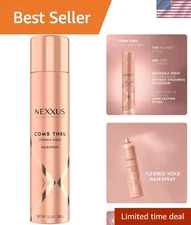 Comb Thru Flexible Hold Hairspray 10 oz - Weightless Brushable Hold with Shine
