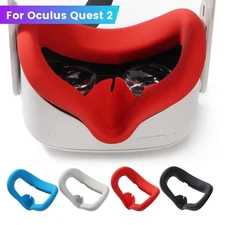 VR Silicone Mask Cover Face Pad Cushion for Oculus Quest 2 Protective Eye Pad VR