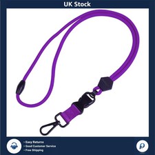 Adjustable Safety Breakaway Lanyard with Heavy Duty Metal Hook 23in