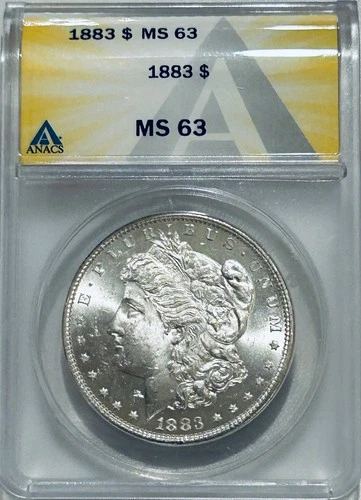 1884 O Morgan Silver Dollar ANACS MS62 VAM-38 MPD