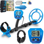 CKG Metal Detector for Adults Starter Kit Treasure Hunting 10 Waterproof Coil