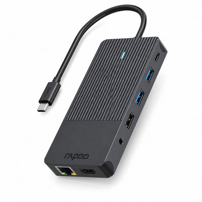 Rapoo UCM 2006 USB C Hub 12in1 HDMI DP LAN PD 100W SD 4K 60Hz