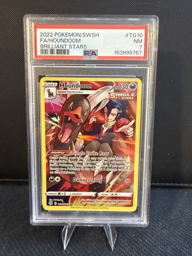 2022 Pokemon TCG PSA 7 Houndoom #TG10/TG30 SWSH Brilliant Stars Trainer Gallery