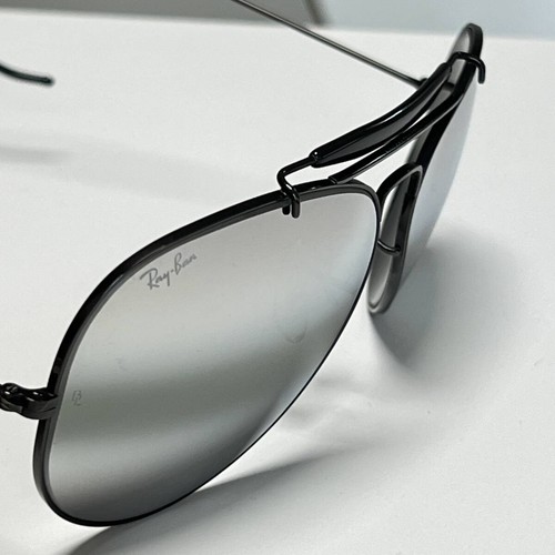 B&L Ray-Ban Outdoorsman Vintage Sunglasses Black Double Mirror 62mm Rare Japan - Picture 3 of 10