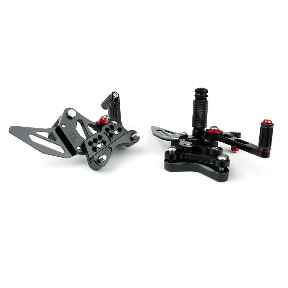 Rearset Rear set Fit For Ducati 848 1098 1098S 1098R 1198 Black US Foto 2 de 3