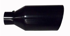 Pypes Exhaust Tail Pipe Tip 5 in ID x 7 in OD x 18 in L Bolt On Black Finish 304